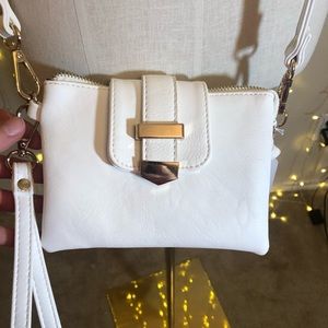 Small White Crossbody Bag/Wristlet